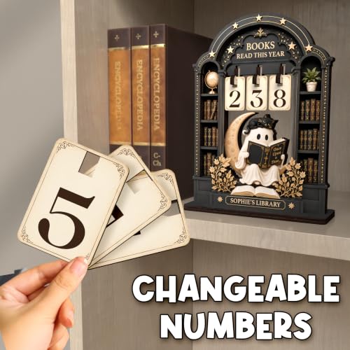 Personalized Gothic Books Read This Year Tracker Sign
