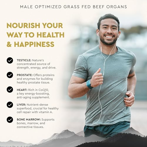 Mofo Men's Beef Organ Capsule Supplement (180 Count)