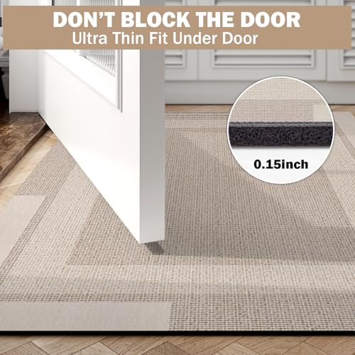 Non Slip Bath Mat Long Ultra Thin Bathroom Rugs Runner Fit Under Door (5.48 Sq Ft)