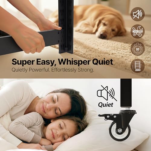 House 36.2" W 5 Tier Heavy Duty Garage Shelving Adjustable Metal Rack Storage Shelves Standing Shelf Unit Organizers Pantry Closet Office Black 2Pack (2 Count)