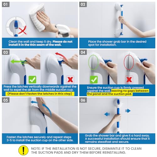 Shower Grab Bars 2 Pack (2 Count)