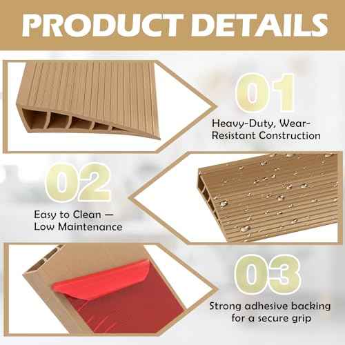 1 Pack 1" Rise Threshold Ramps for Doorways