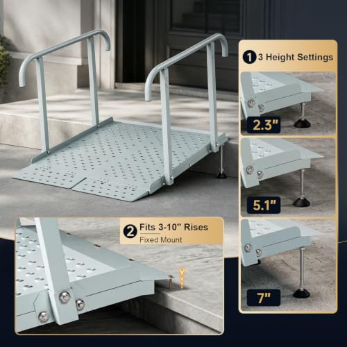 Wheelchair Ramp with Handrails