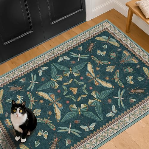 Teal 3x5 Entryway Rug (15 Sq Ft)