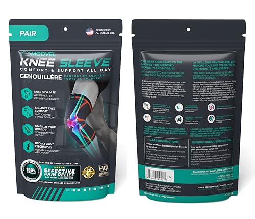 Compression Knee Brace for Women & Men (2 Count)