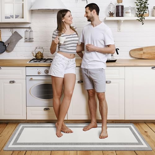 Kitchen Mats Cushioned Anti Fatigue Kitchen Mats for Floor Waterproof Non