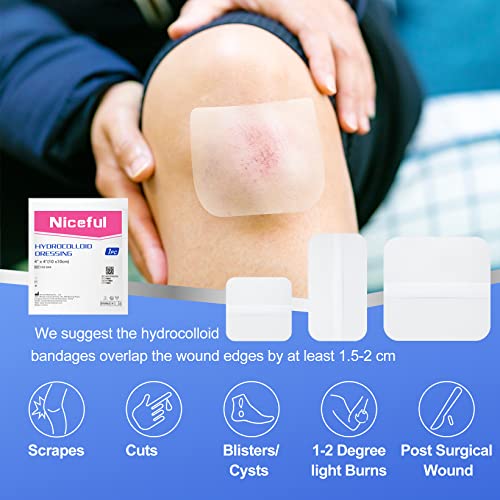 Large Hydrocolloid Bandages 4''x4'' (15 Count)