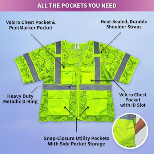 for Women with Velcro Pockets