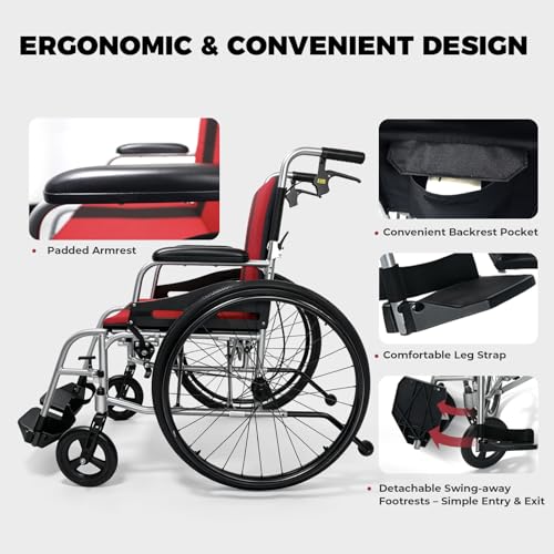 Lightweight Wheelchair Foldable Self