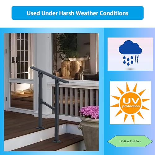 1 Step Handrail for Outdoor Steps