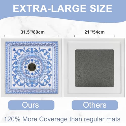 Square Shower Mat Non Slip