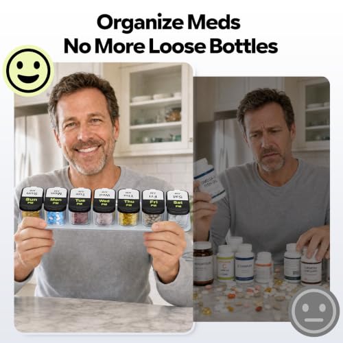 Extra Large Weekly Pill Organizer 2 Times A Day AM PM