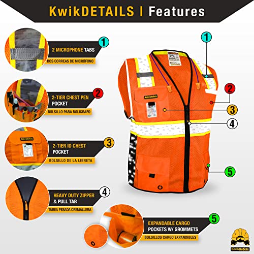BIG KAHUNA DIGITAL Hi Vis Safety Vest Class 2