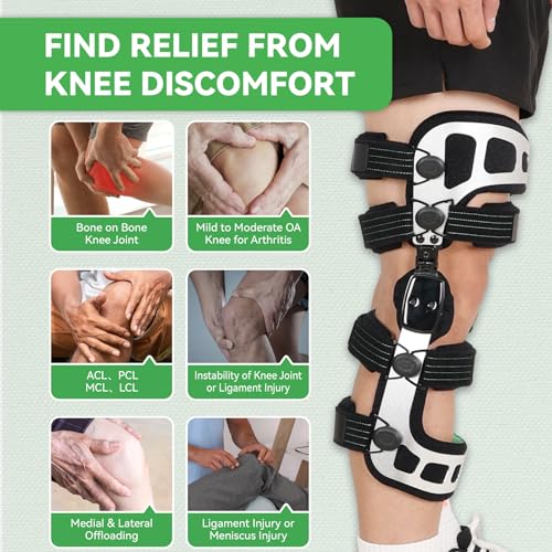 Double Upright Unloader OA Knee Brace Booster for mild to Moderate Knee osteoarthritis Medial & Lateral Support