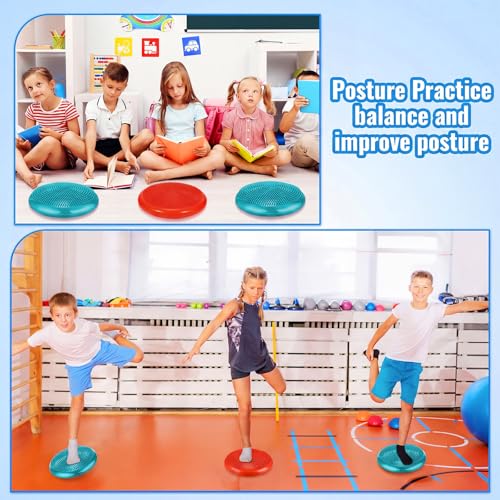 2 Pcs Balance Disc Kids Inflated Wobble Cushion (2 Count)