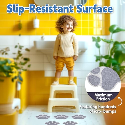 20PCS Dog Paw Non Slip Bathtub Stickers with Scraper