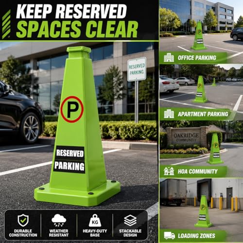 Reserved Parking Cones 6 Pack