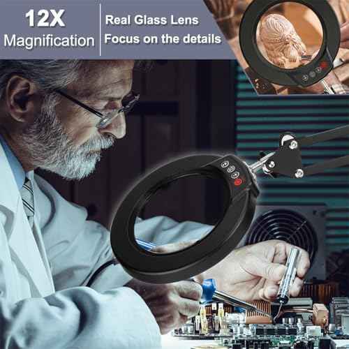 12X Magnifying Glass with Light