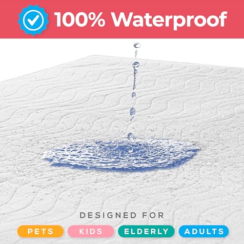 4 Pack Waterproof Reusable Heavy Absorbency Incontinence Bed Pads 34"x36" (4 Count)