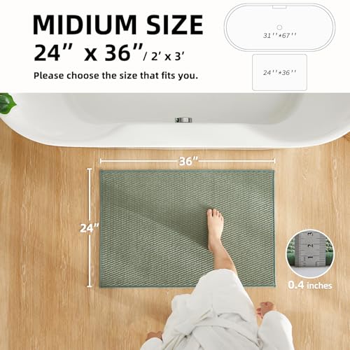 Bathroom Rugs Non Slip Washable (6 Sq Ft)