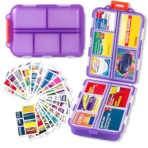 Extra Large Pill Organizer with 161 Medicine Labels
