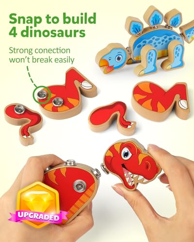 Dinosaur Snap Together Building Toys