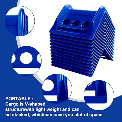 24 Pack 4" Flatbed Edge Protectors with Carrying Case (24 Count)
