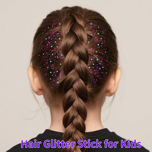 Purple Hair Glitter Stick