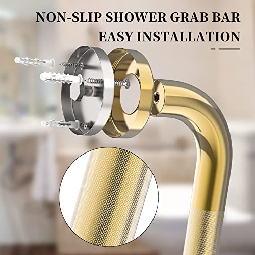 Brushed Gold Grab Bar 32 Inch