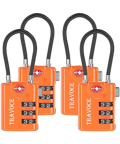 TSA Approved Luggage Locks (4 Count)