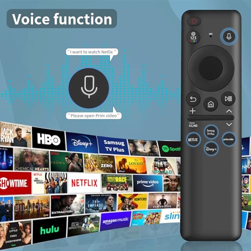2023 BN59 01432A Solar Voice Replacement for Samsung Remote Control Smart TV with Rechargeable Solar Cell