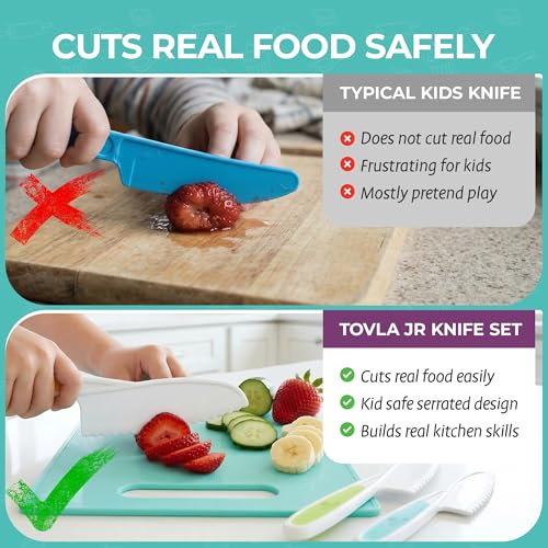 Jr. Kid Safe Knife Set for Real Cooking (3 Count)