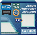 Super Absorbent Disposable Bed Pads for Chronic Incontinence Ultra Thick and Absorbent Bed Pads Disposable Adult (50 Count)