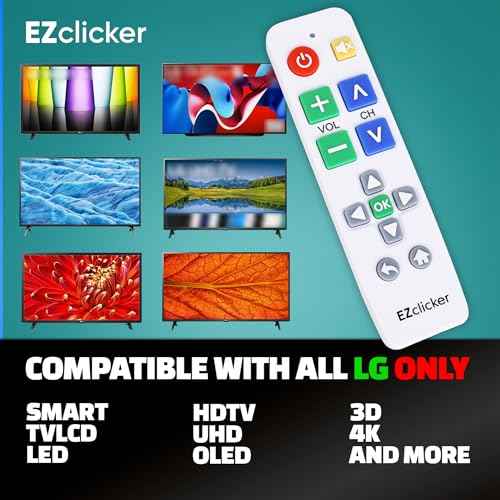 Big Button TV Remote for LG TVs Only