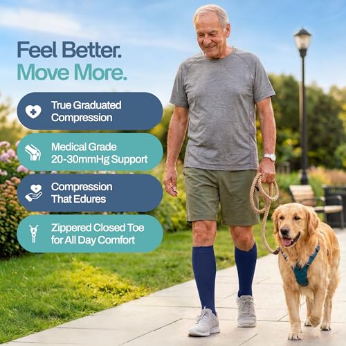 Zipper Compression Socks for Men & Women
