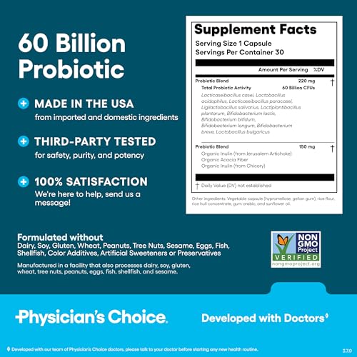Probiotics 60 Billion CFU (30 Count)