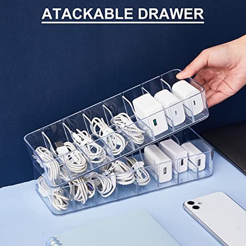 1 Pcs Cable Organizer with 10 Wire Ties