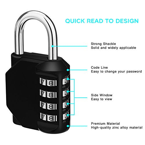 Combination Lock Outdoor 2 Pack