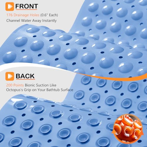 Non Slip Bath Mat for Tub 40x16