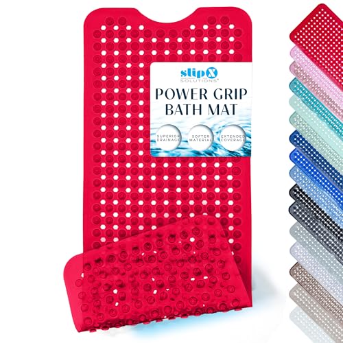 39"x16" Power Grip Non Slip Bathtub Shower Mat