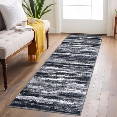 Abstract Washable 2x6 Runner Rug Non Slip Runners for Hallway