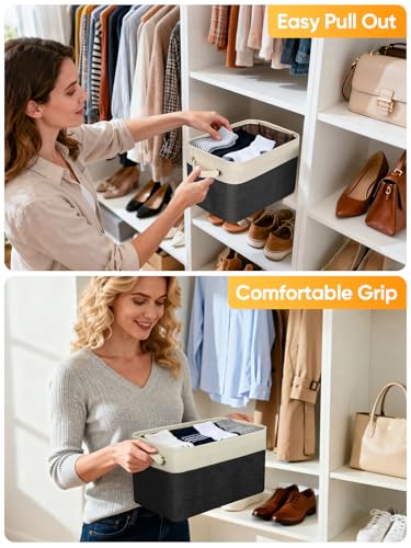 1 Pack Fabric Closet Storage Bins for Shelves