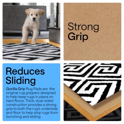 Slip Resistant Rug Pads for Hardwood Floor 7x10 Cream (70 Sq Ft)