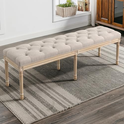 60" Fabric End of Bed Bench