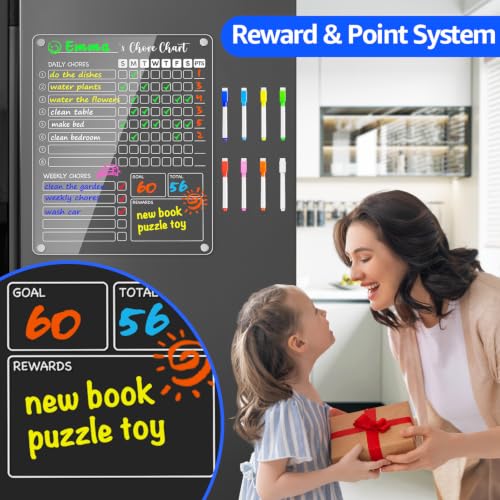 Acrylic Magnetic Chore Chart for Kids