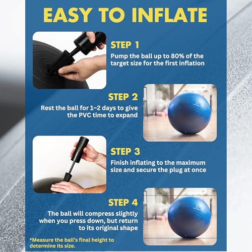 Yoga Ball Vibrant Colors Exercise Ball