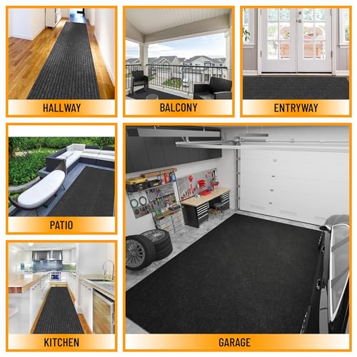 2' x 46' Hallway Runner with Scraper Pile Extra Durable Non