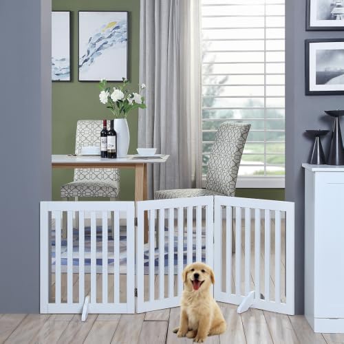 24”H Free Standing Pet Gate for Dog Cat