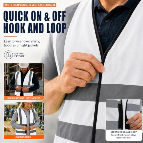 white safety vest