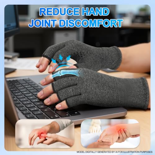 2 Pair Arthritis Compression Gloves for Hand Arthritis (2 Count)